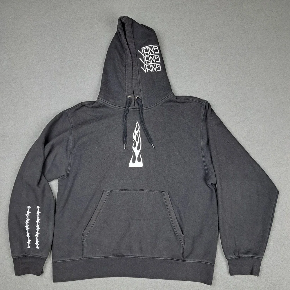 Vans Elijah Berle Hoodie Mens Small Black Loose Fit Sweater Skater Grunge Street